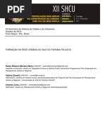 Formação Da Rede Urbana Do Vale Do Paraíba Shcu 2012 Gt5!95!271-20120507230134(1)