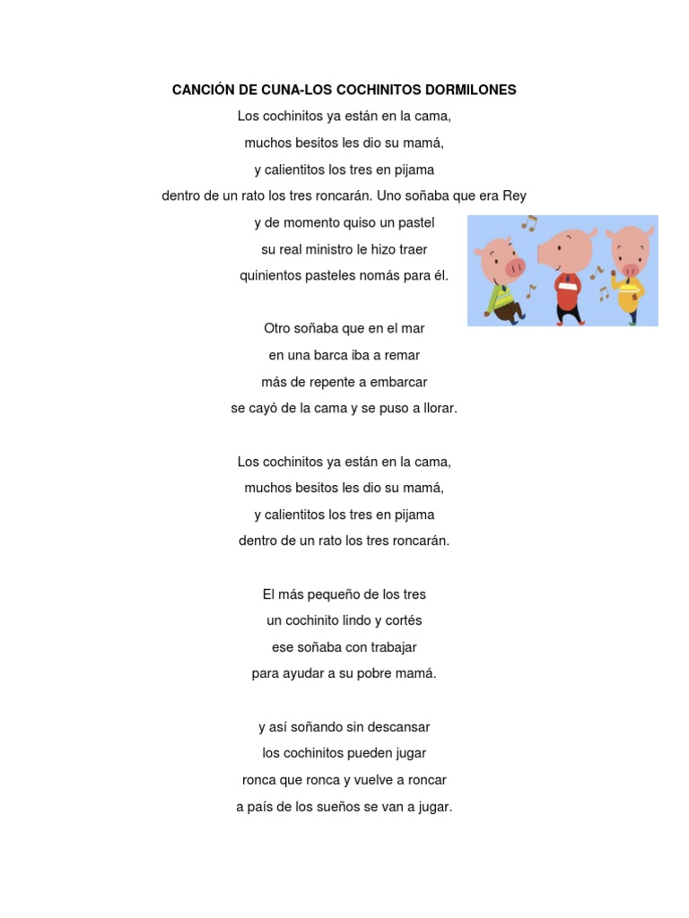 Cancion De Cuna Infantiles Etc Docx Musica En Espanol Guatemala cancion de cuna infantiles etc docx