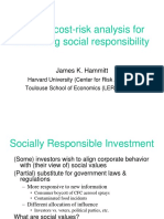 Benefit-Cost-Risk Analysis For Evaluating Social Responsibility