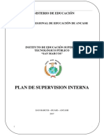 Plan de Supervision Interna 2017