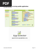 Using Android To Develop Mobile Applications: Learning App Inventor
