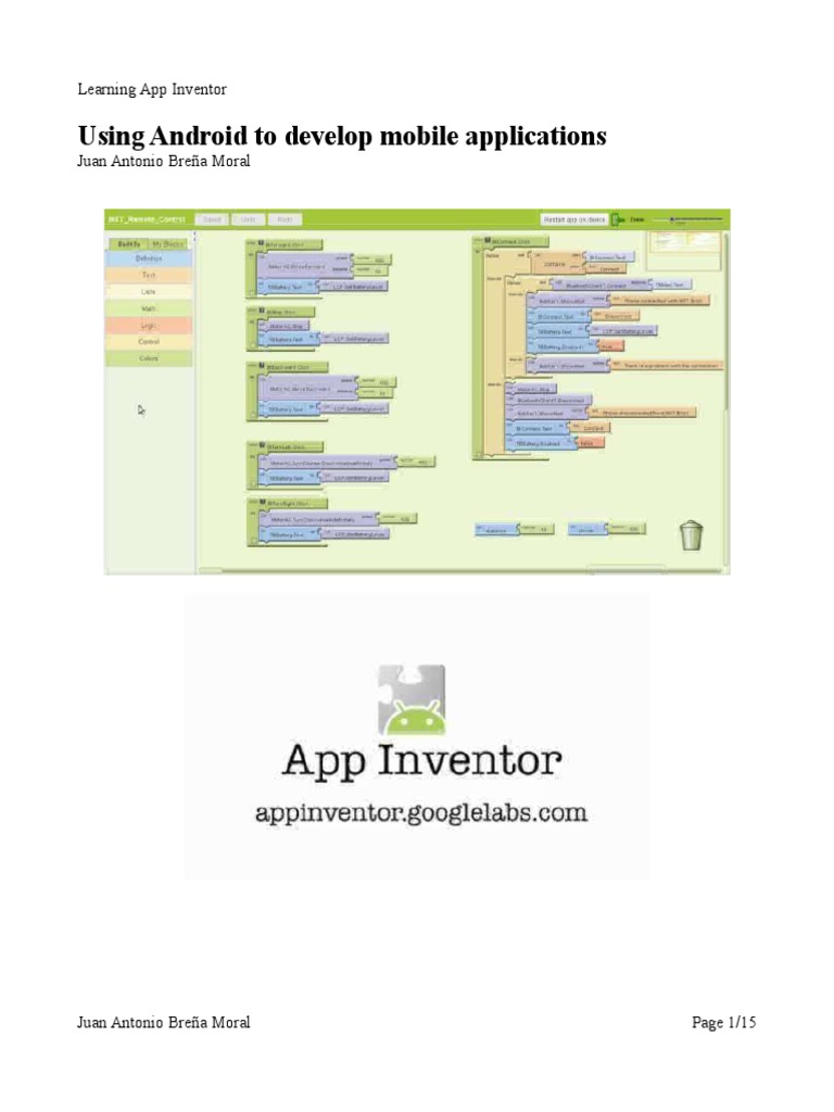App Inventor | PDF | Mobile App | Java (Programming Language)