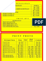 List Harga Azizan