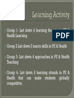 Activity For Curriculum Framework