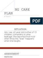 Nursing Care Plan: by Team Kit