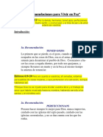 4 Recomendaciones para Vivir en Paz