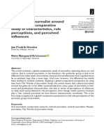 The Cultural Journalist Around The Globe: A Comparative Study of Characteristics, Role Perceptions, and Perceived Influences