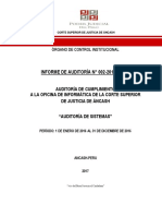 Informe Final de Auditoría de Sistemas PJ 2 PDF