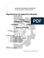 Estudio muestreo trabajo mecanógrafas departamento ingeniería industrial