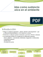 Pesticidas Como Sustancia Toxica en El Ambiente