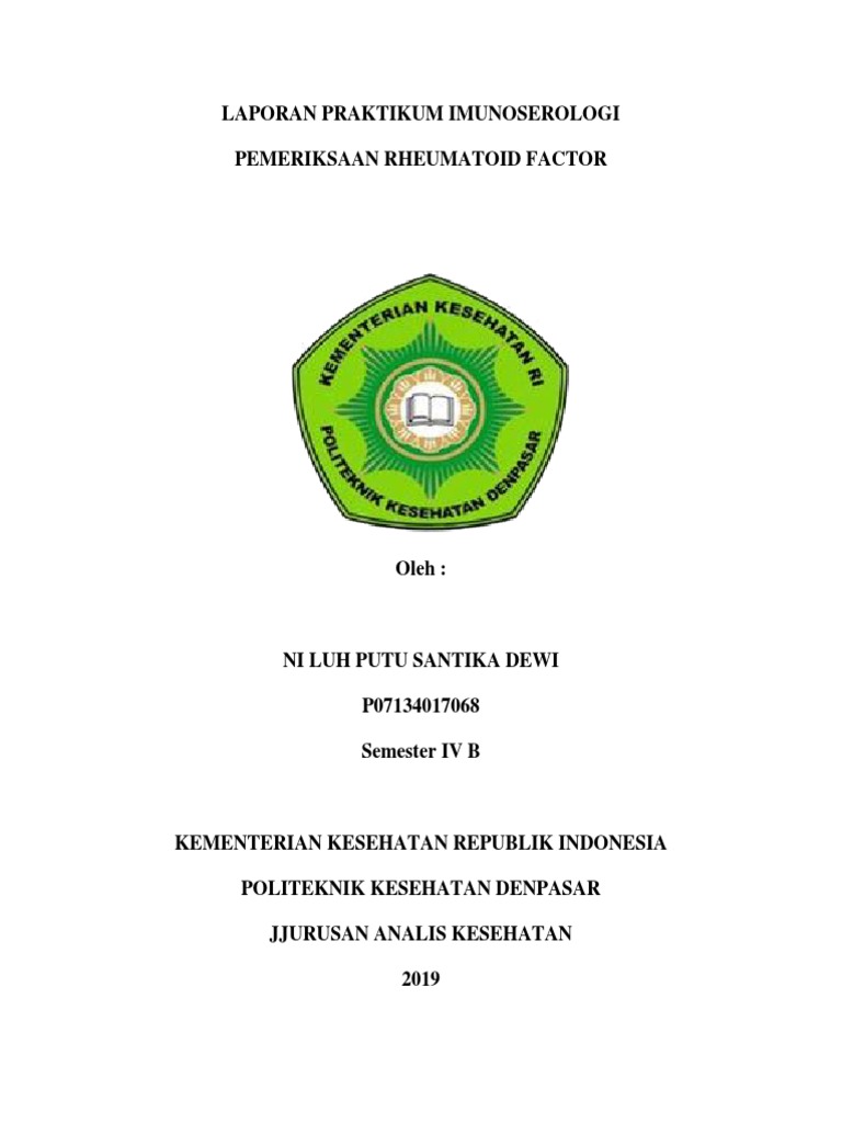 Laporan Praktikum Pemeriksaan RF | PDF