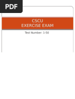 Cscu Exercise Exam PDF