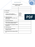 Critical Appraisal Worksheet - 1