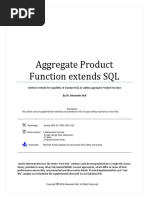 Aggregate Product Function Extends SQL