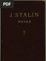 J V Stalin - Works: Volume 7 (1925)