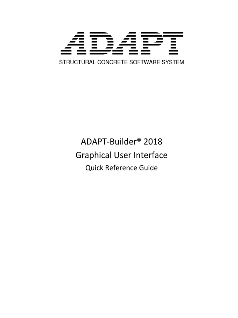 ADAPT-Builder 2018 GUI Quick Reference Guide PDF | PDF | Circle | Radius