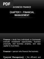 Business Finance Chapter 1