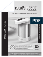 Fp3500 Use and Care Manual Spa