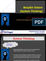 Berpikir Sistem (Dasar Perecanaan Rekayasa Teknik)