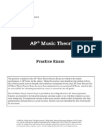 AP Music Theory Practice Test From Class PDF