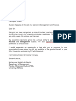 Cover Letter PDF