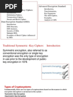 Unit - II: Traditional Symmetric - Key Ciphers: Advanced Encryption Standard