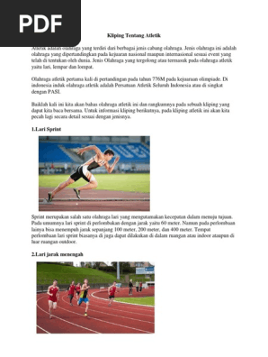Kliping Tentang Atletik Docx