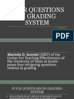 Four Questions in Grading System