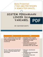 Media Pembelajaran Sistem Persamaan Linier Dua Variabel