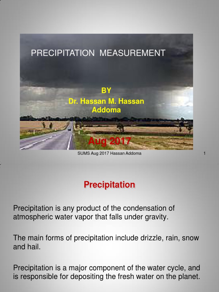 Precipitation Measurement Techniques | PDF | Precipitation | Rain