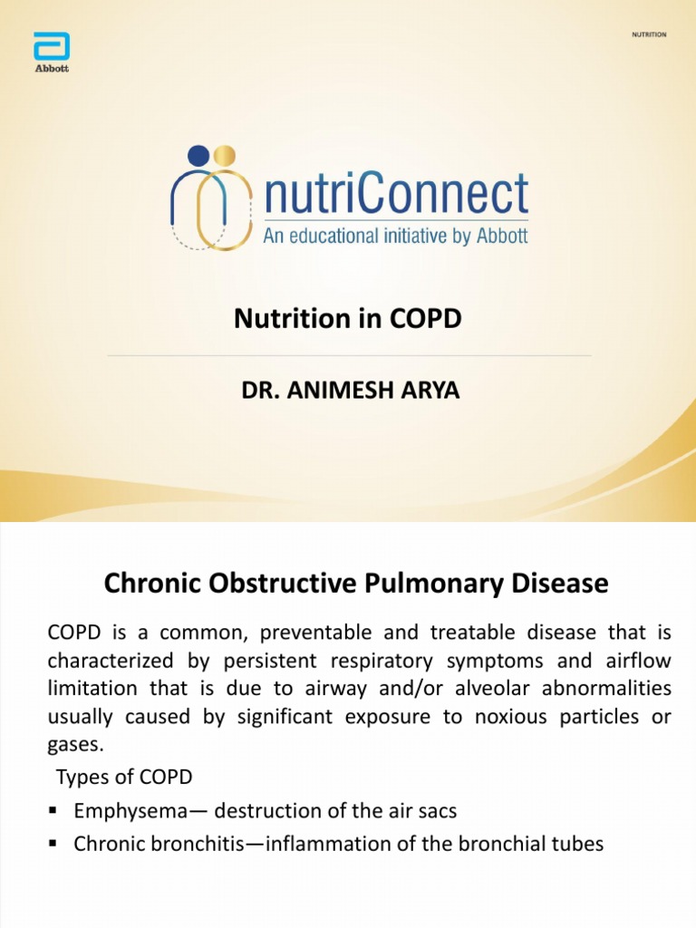 Final Nutrition in COPD | PDF | Chronic Obstructive Pulmonary Disease ...