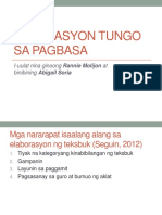 Kultibasyon Tungo Sa Pagbasa