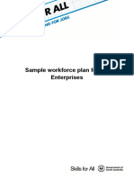 Sample Workforce Plan For DR Enterprises