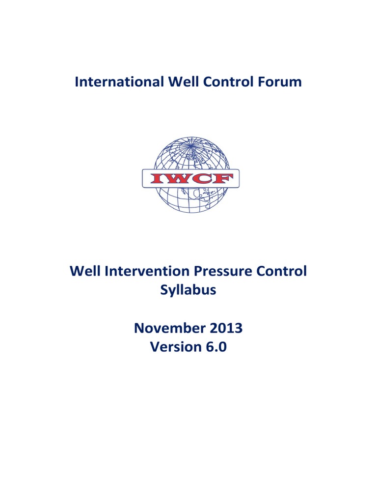 Well Intervention Pressure Control Syllabus | PDF | Gases | Civil ...