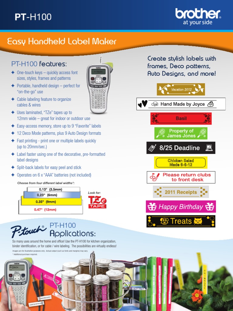 Easy Handheld Label Maker: Features | PDF