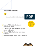 Lesson Plan Assure Model