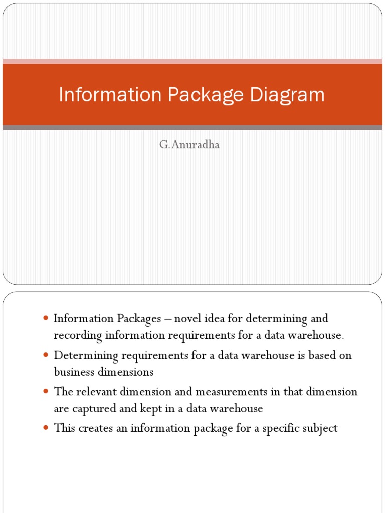 Information Package Diagram in Data Warehousing | PDF | Business