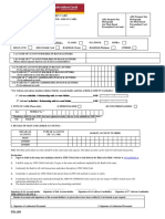 Application Form For Atm / Debit Card: D / D M / M Y /Y / Y / Y