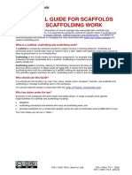 General Guide For Scaffolds and Scaffolding Work