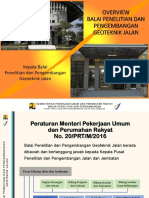 Overview Balai Penelitian Dan Pengembangan Geoteknik Jalan