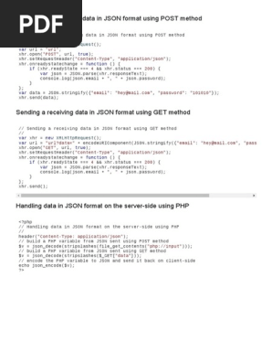 Send Json with Ajax