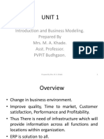 Unit 1: Introduction and Business Modeling. Prepared by Mrs. M. A. Khade. Asst. Professor. PVPIT Budhgaon