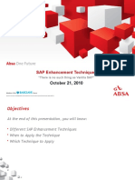 SAP Enhancement Techniques Overview