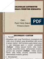 Golongan Antibiotik Berdasarkan STRUKTUR KIMIANYA
