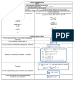 Cálculo Diferencial e Integral - Formulario Ambos Parciales