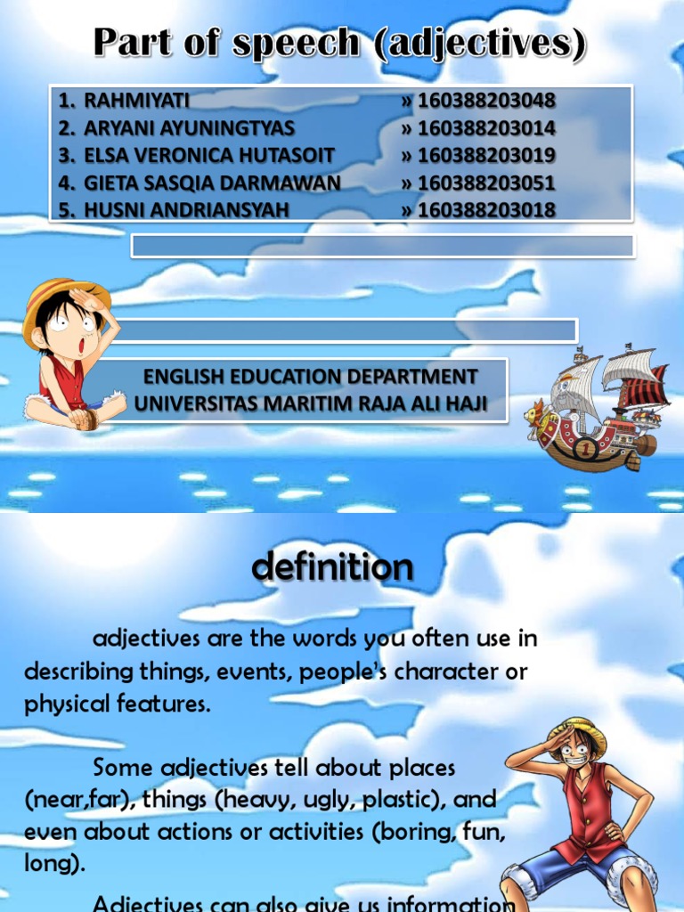 Adjectives | PDF | Adjective | Noun