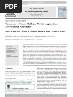 Taxonomy of Cross-Platform Mobile Applications