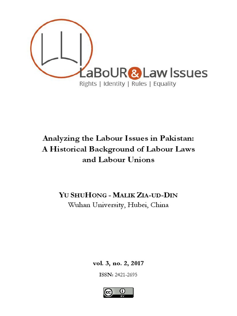 Labour Laws and Unions in Pakistan | PDF | Trade Union | International ...