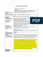 Lesson Plan Format - Pendulum