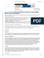 Effect of Causative Micro-Organisms On Patterns of Labeled White Blood Cells in Osteomyelitis